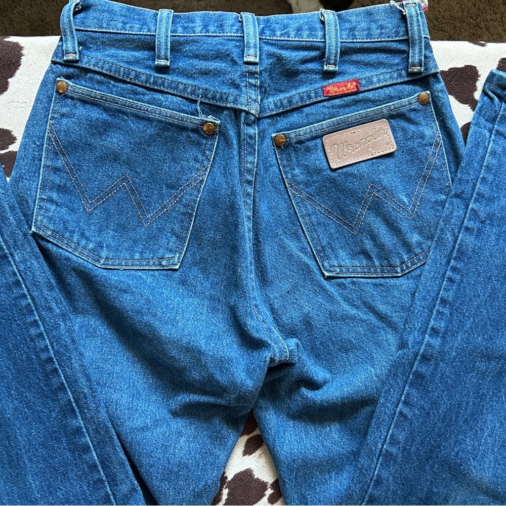 Distressed Wrangler Denim Jeans